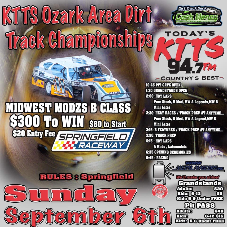 Springfield Raceway Springfield Raceway announces KTTS Ozarks Area